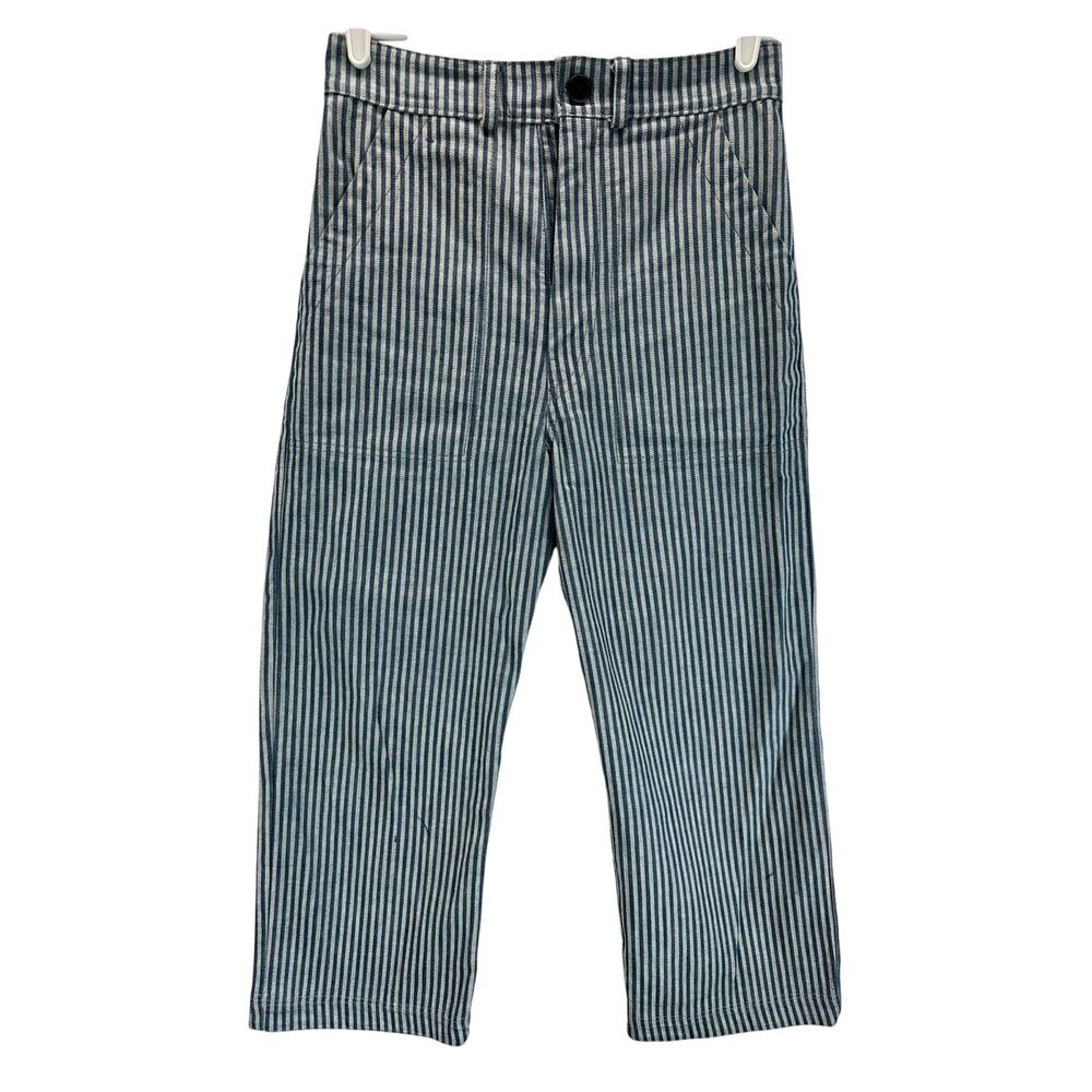 Prairie Underground Smithy Pants Blue White Stripe Cropped XS